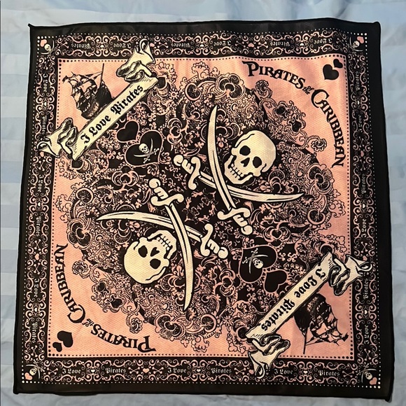 Disney Accessories - Disney Pink and Black Bandana